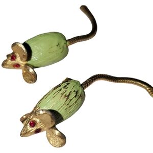 Adorable Vintage Mice Brooch Set